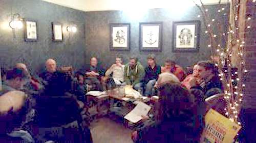 radio drama discussion in the pub, Herne Bay
