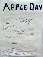apple day poster, friends' meeting house, queens rd, leicester, 2011