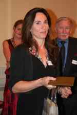 Rachel Joyce collecting Tinniswood Award